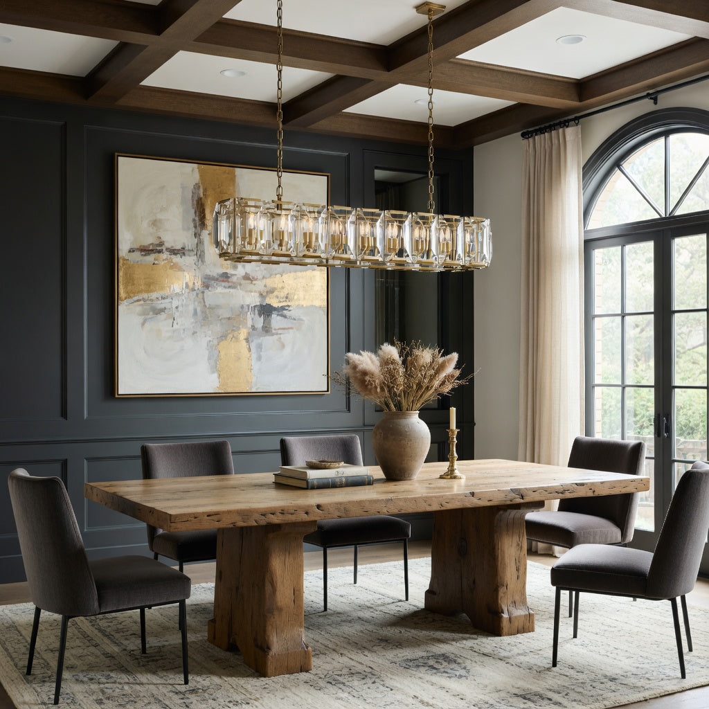 chandelierデスク Crystal Dining Room Chandelier: Elegance & Brilliance – Morsale
