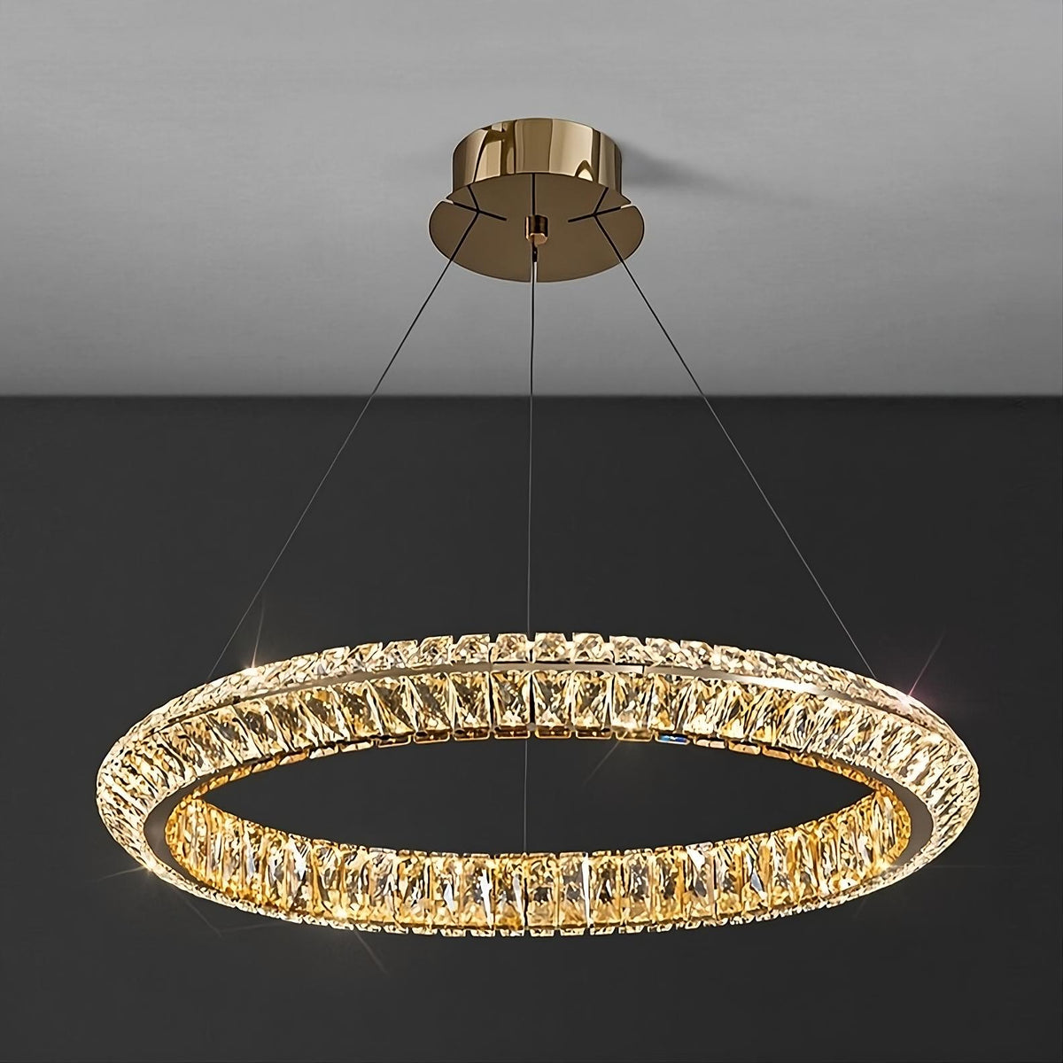 Bacci Crystal Modern Ceiling Light