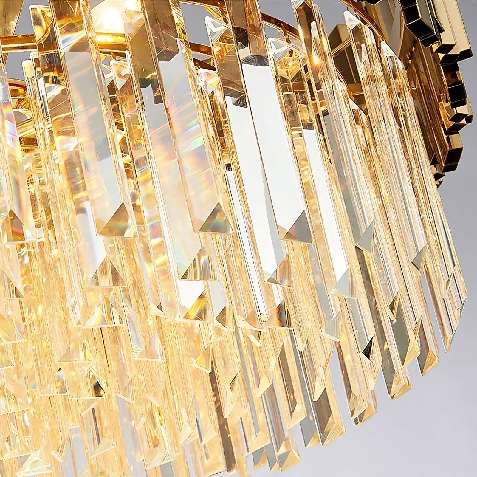 Tiered Crystal Chandelier - Gio Multi-Layer Elegance – Morsale