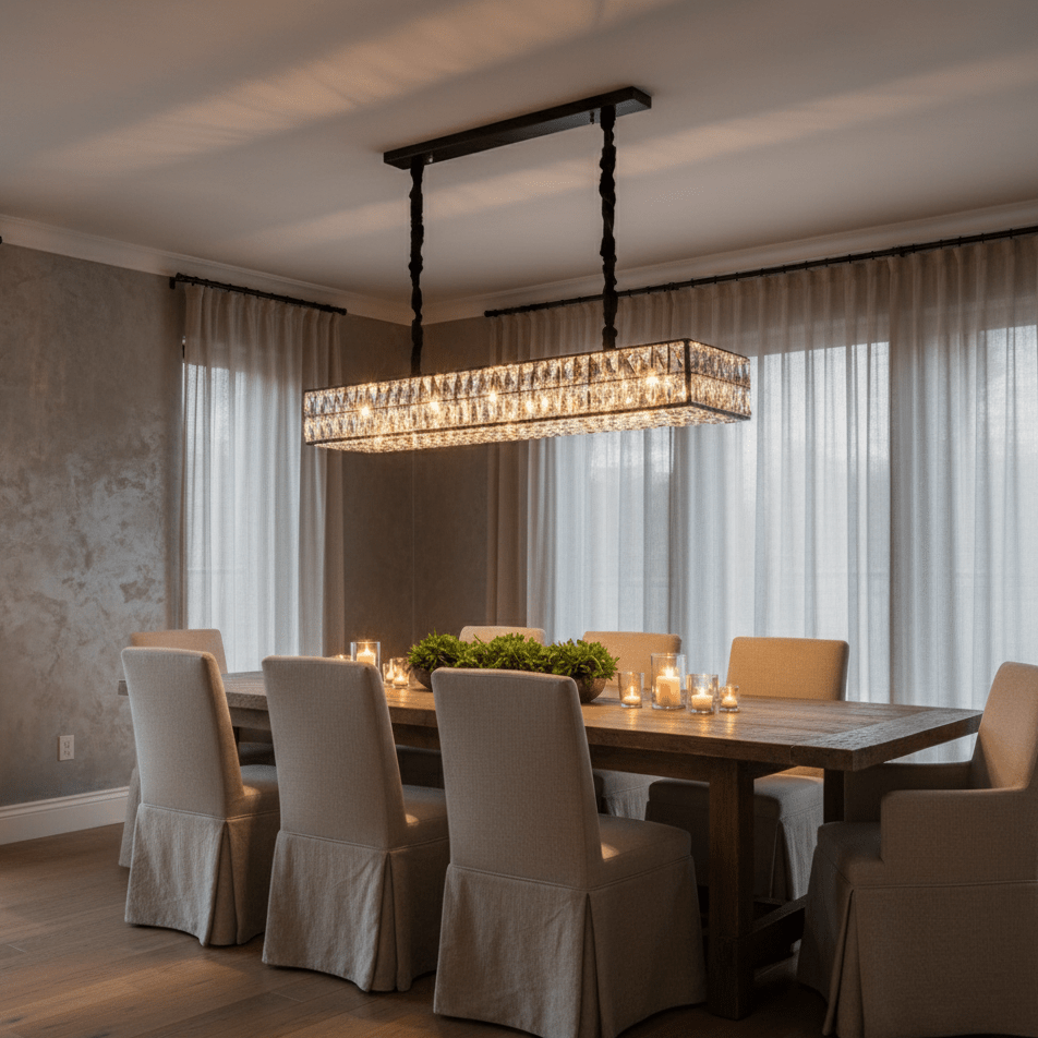 Bacci Kitchen Island Crystal Chandelier 39″ – Morsale