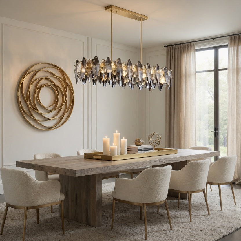 Lazzo Crystal Dining Room Chandelier | Modern Luxury Lighting