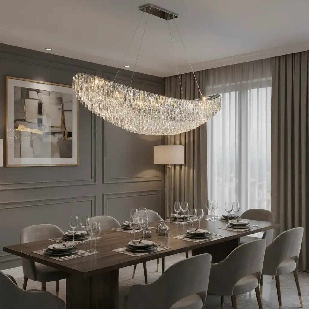 Gio Crystal Dining Room Light Fixture
