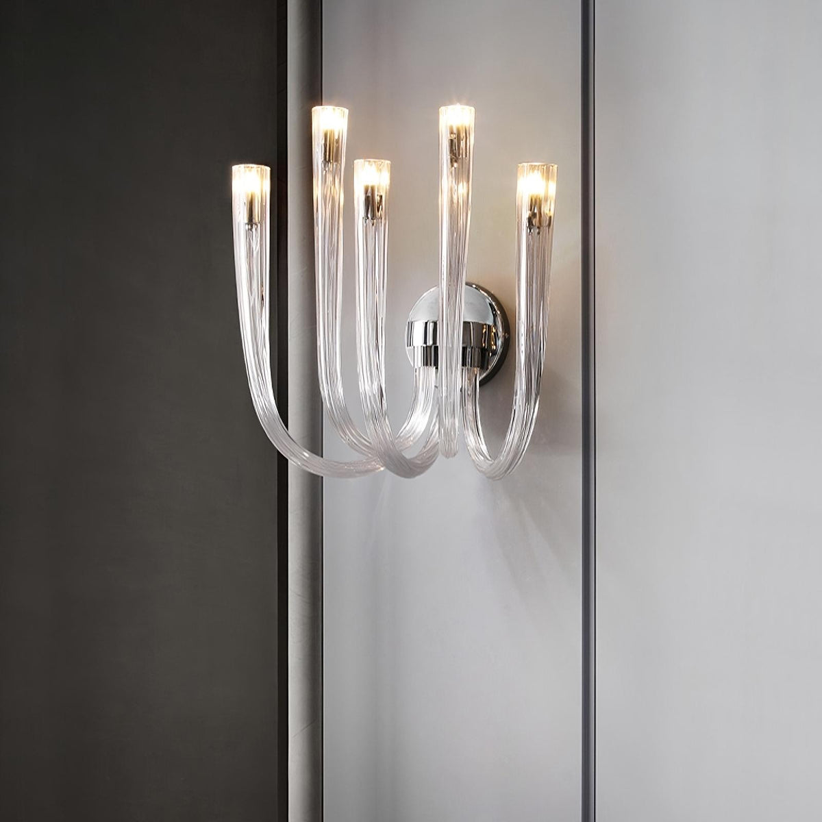 Candela Glass Wall Sconce