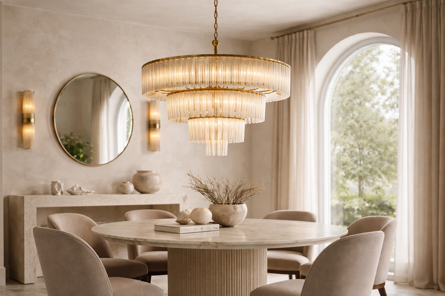 luxury dining room chandelier inspiration above modern dining table