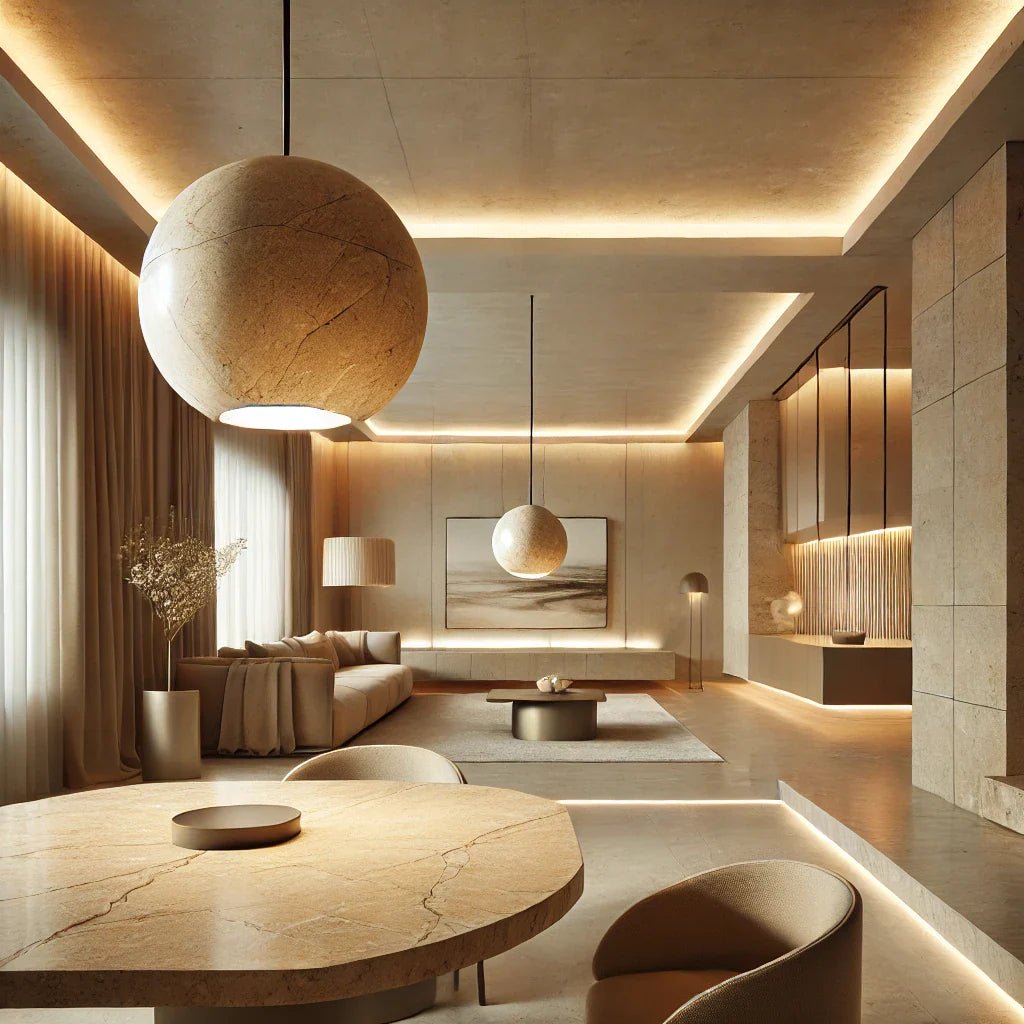 The Beauty of Travertine Lighting: Elevate Your Space with Natural Stone - Morsale