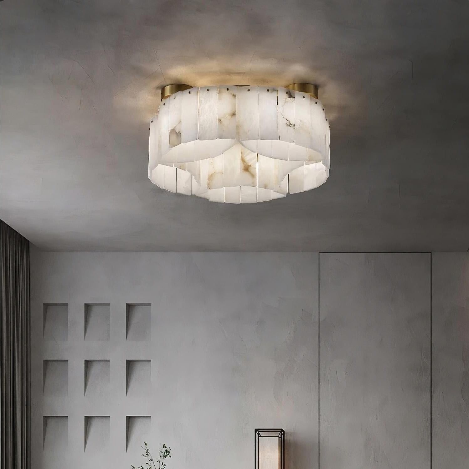 a ceiling light in interior