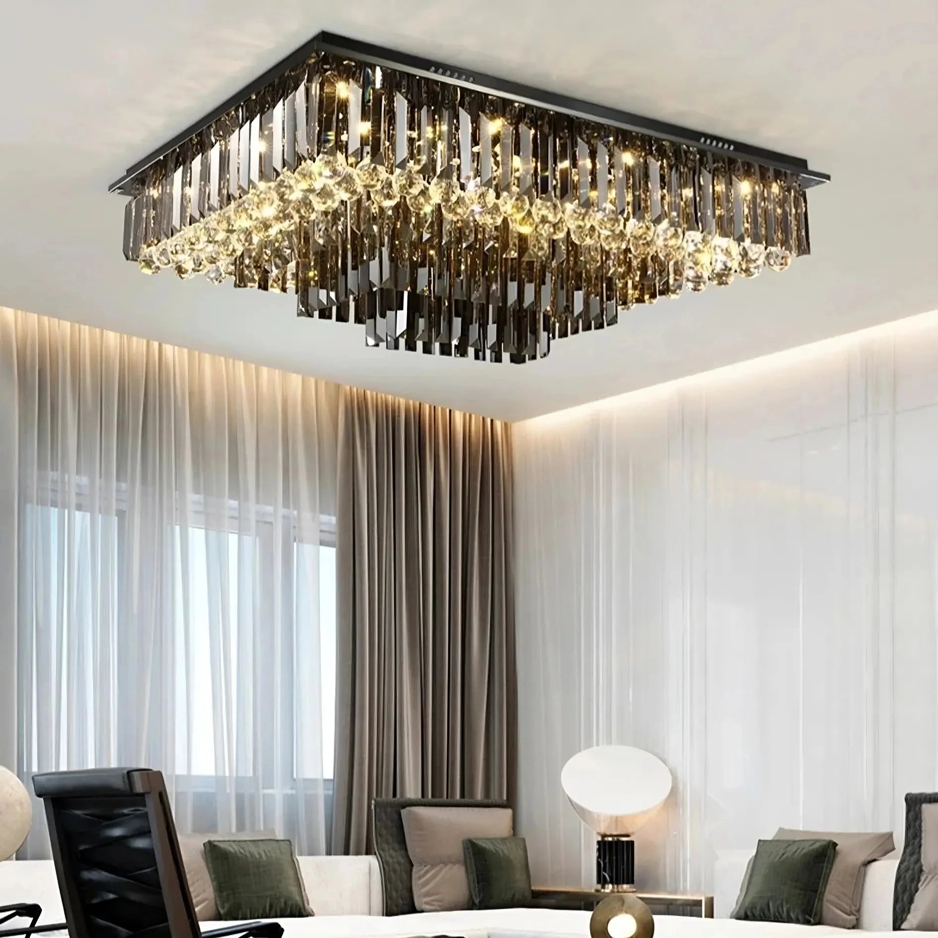 ceiling light fixture in a modern interior