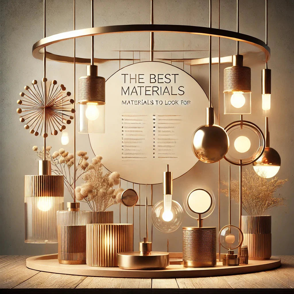 The Best Materials to Look for When Buying Light Fixtures