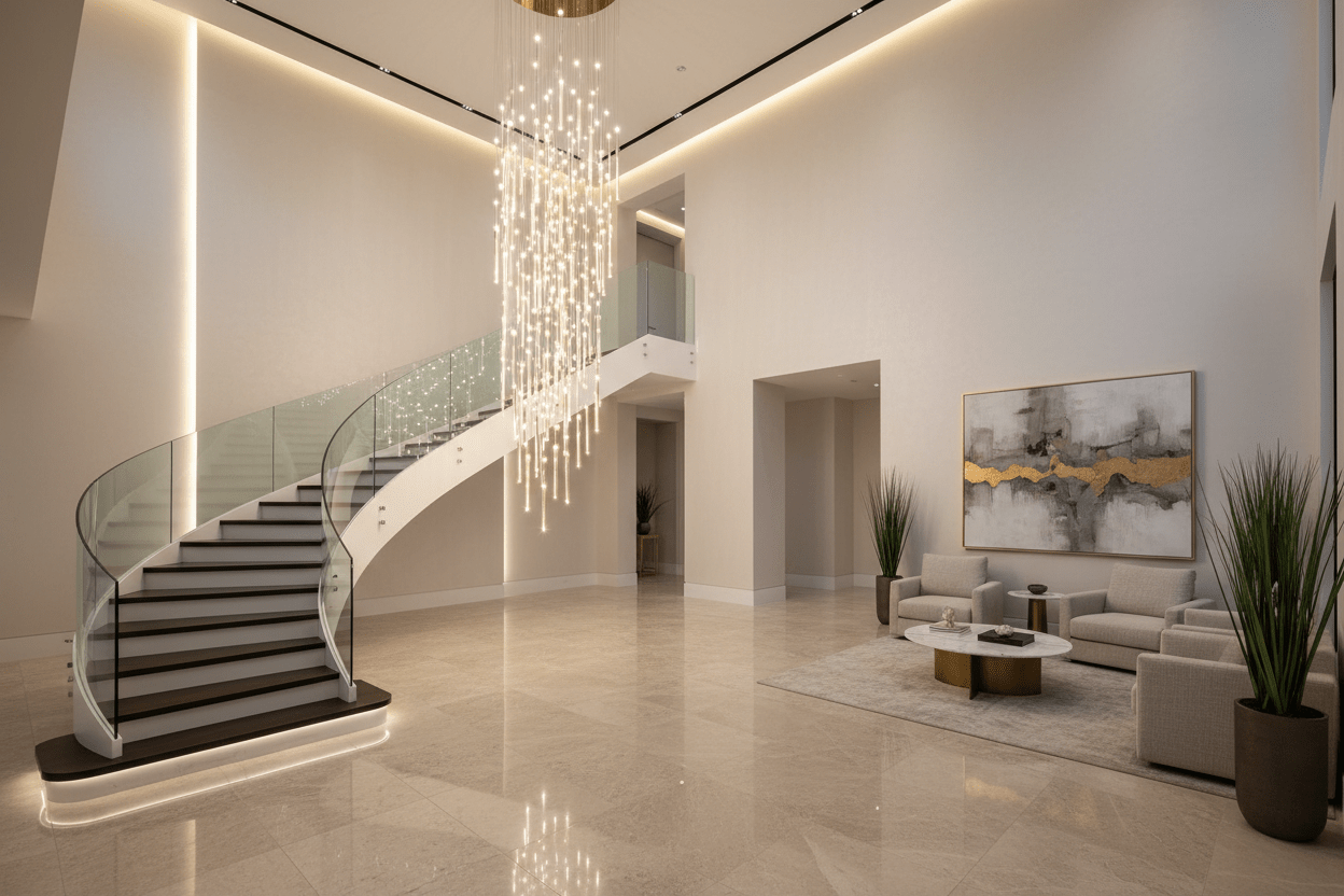 Staircase & Stairwell Chandeliers: The Complete 2026 Sizing & Style Guide - Morsale