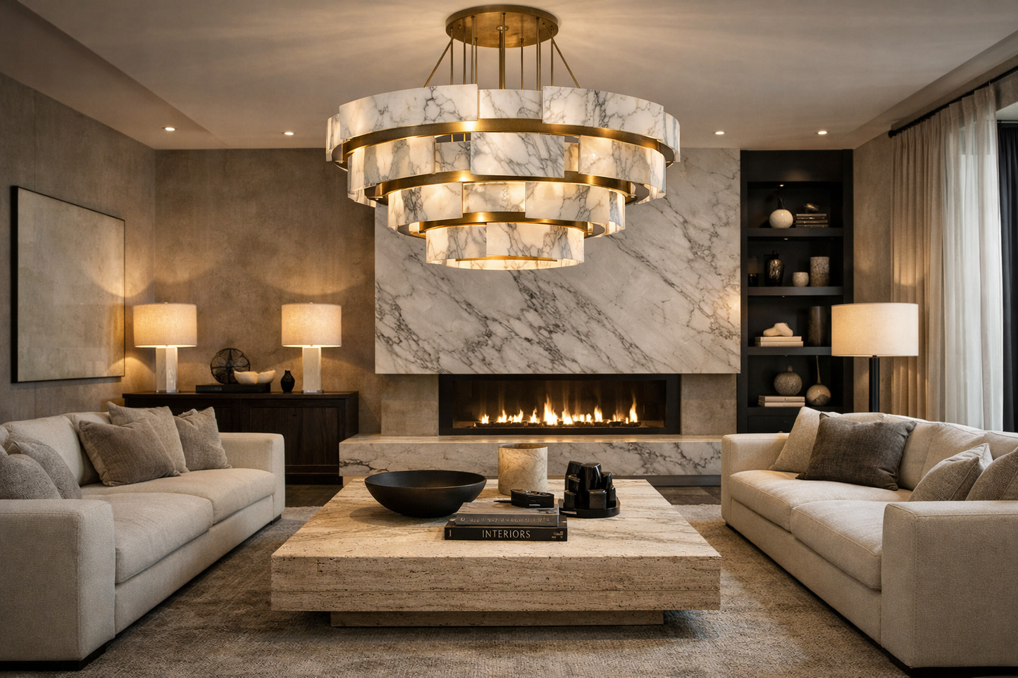 Luxury Lighting Showdown: Marble vs Crystal Chandeliers