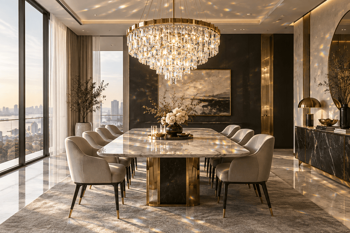 Crystal Chandeliers for the Dining Room: Size, Height & How to Choose (2026) - Morsale