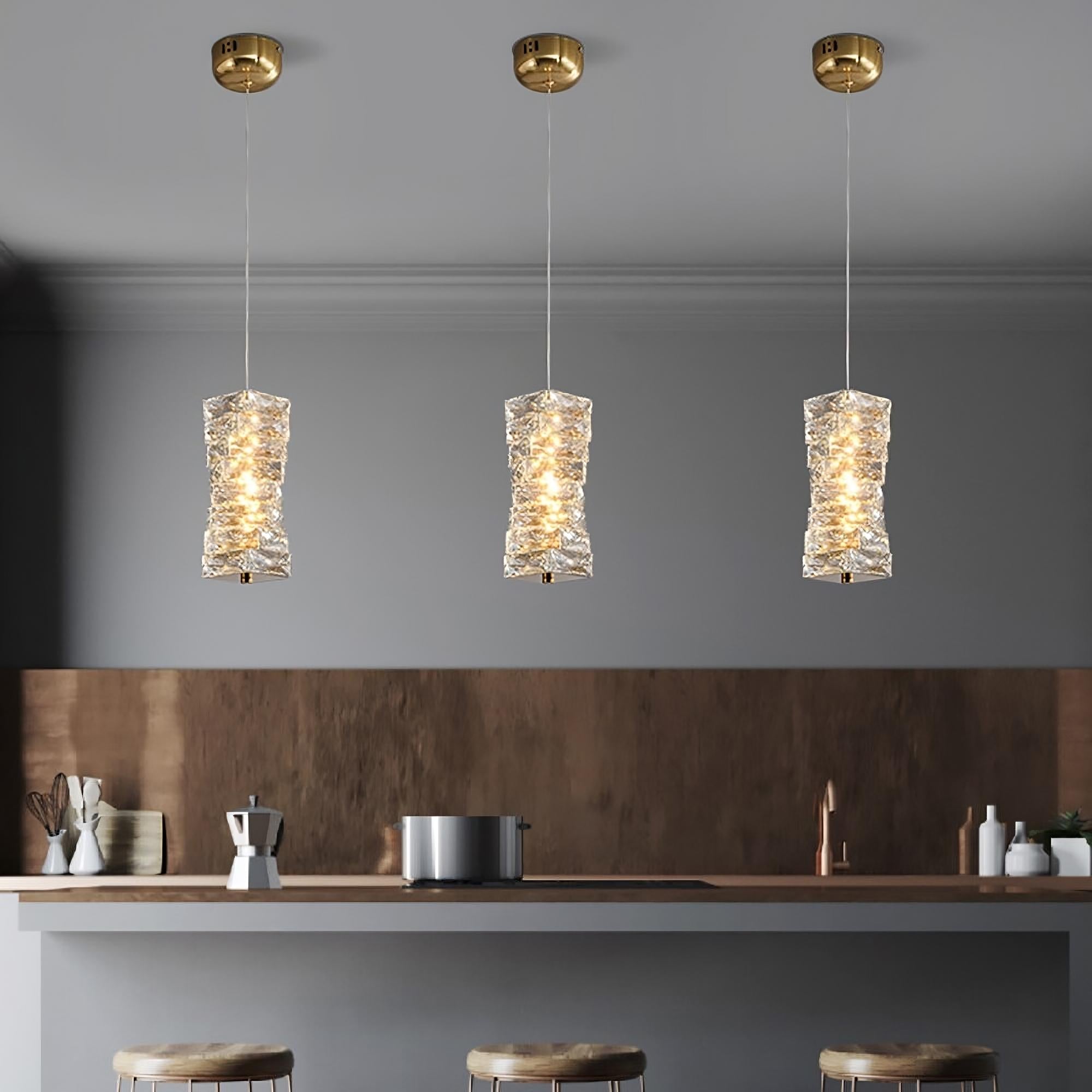 pendant lights for kitchen island in interior