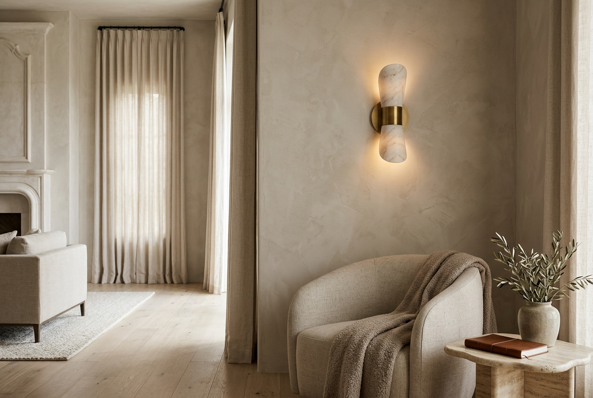 One Marble Wall Sconce or a Pair? How to Plan a Balanced Wall
