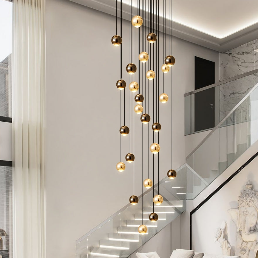 pendant lighting in a modern house