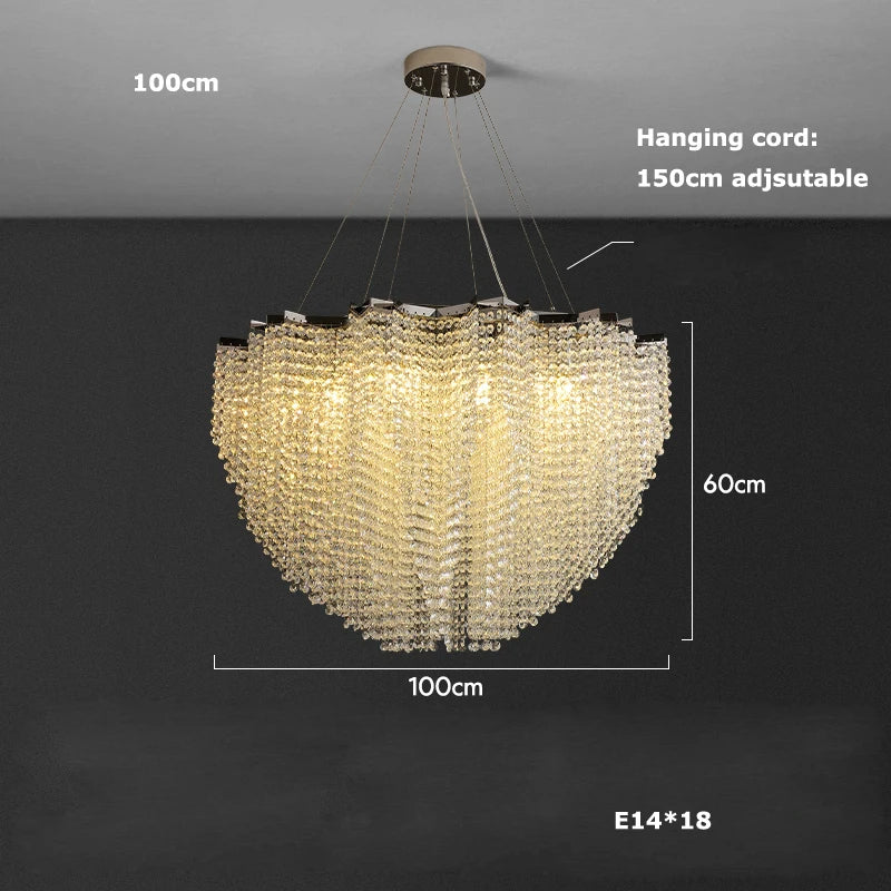 Crystal Chandelier - Alleri Elegant Lighting Fixture – Morsale