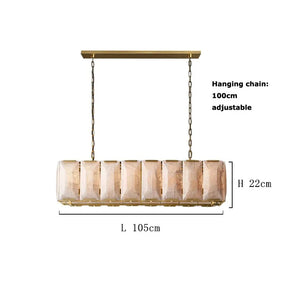 Villano Calcite Crystal Chandelier, Gold