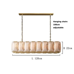 Villano Calcite Crystal Chandelier, Gold
