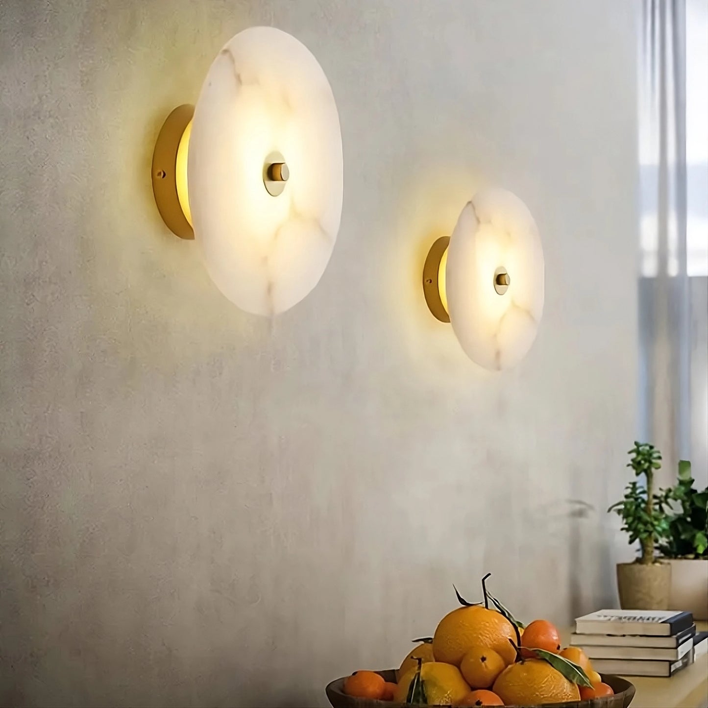Bramley Marble Wall Sconce | Spanish Marble LED Wall Light – Morsale