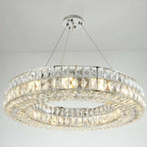 Bacci Crystal Wheel Chandelier, Chrome