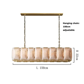 Villano Calcite Crystal Chandelier, Gold