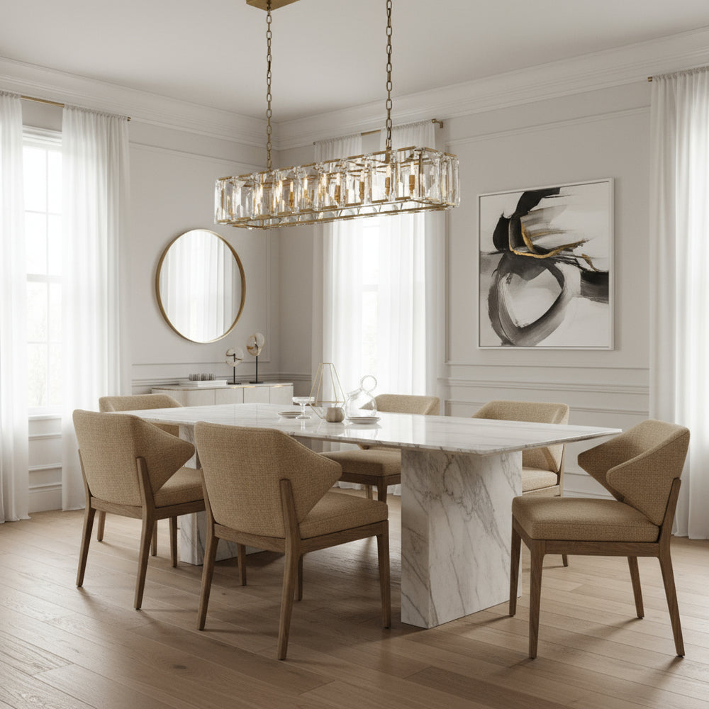 Villano Crystal Chandeliers: Elegant Dining Lighting Options