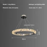 Bacci Crystal RingModern Chandelier