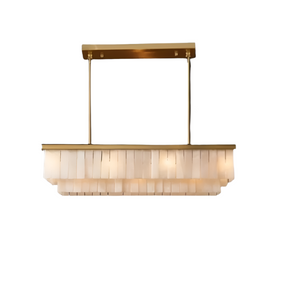 Natural Calcite Crystal Dining Room Chandelier