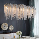 Cadena Chain Tassel Modern Chandelier