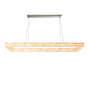 Moonshade Natural Marble Rectangular Chandelier