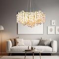 buyAlbero Frost Glass Modern Chandelier - Morsale