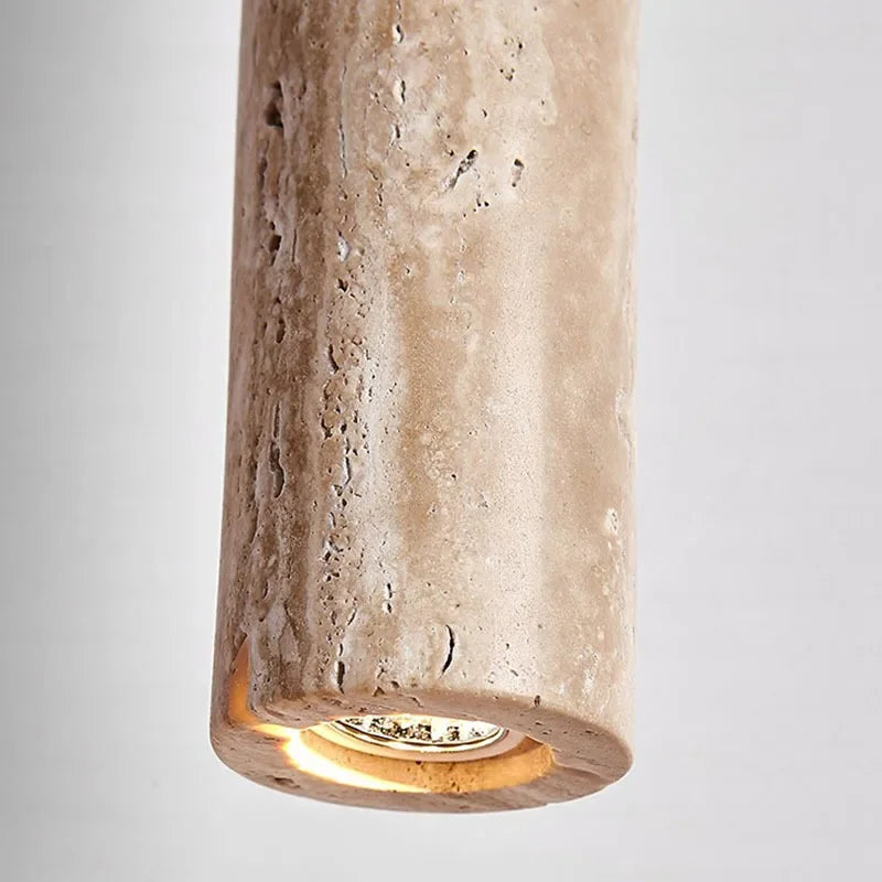 Natural Travertine Modern Pendant Light