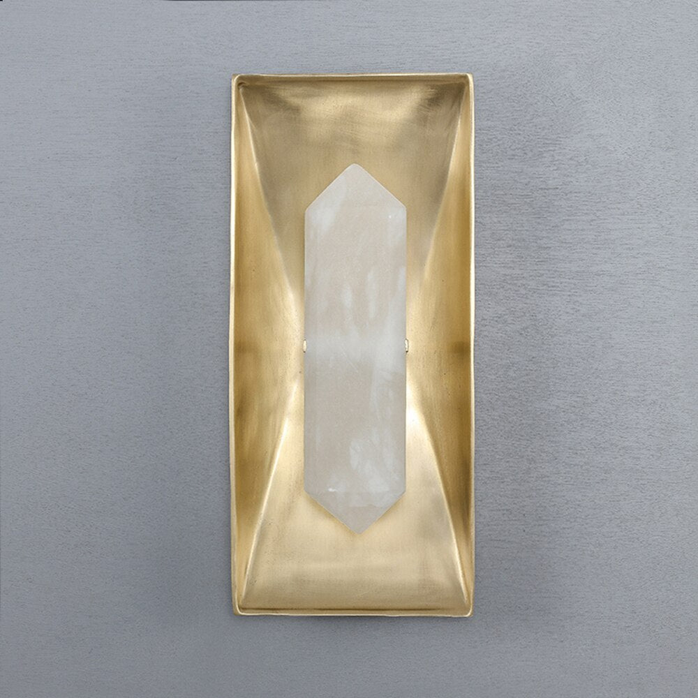 Natural Marble & Copper Wall Sconce