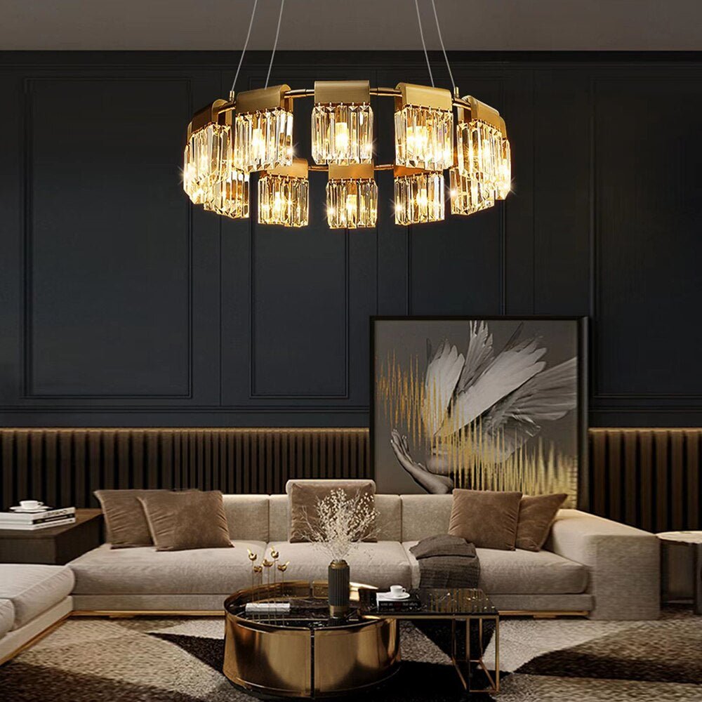 Gio 32″ Modern Crystal Chandelier – Morsale