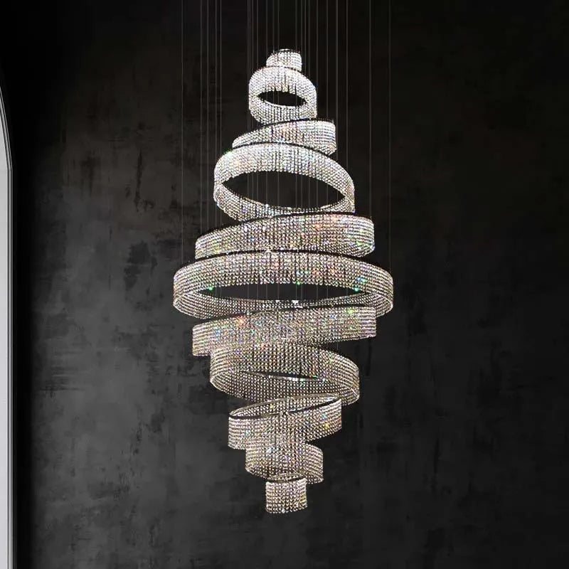 Alleri Crystal Foyer Chandelier – Morsale