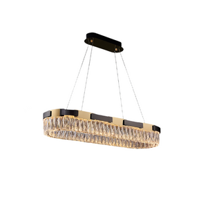 Siena Contemporary Crystal Light Fixture