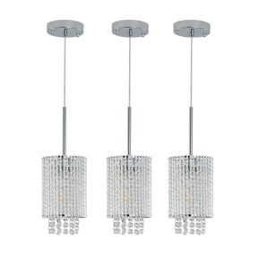 Alleri Crystal Pendant Lights, Set Of 3