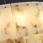 Multi-Layer Natural Marble Modern Chandelier