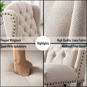 Farmhouse Dining Room Chairs Set of 2
