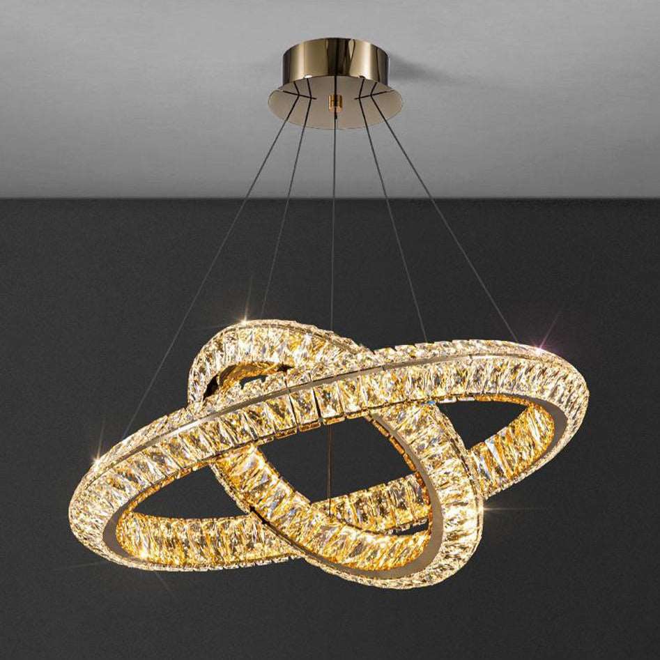 Bacci 2-Tier Crystal Ring Chandelier