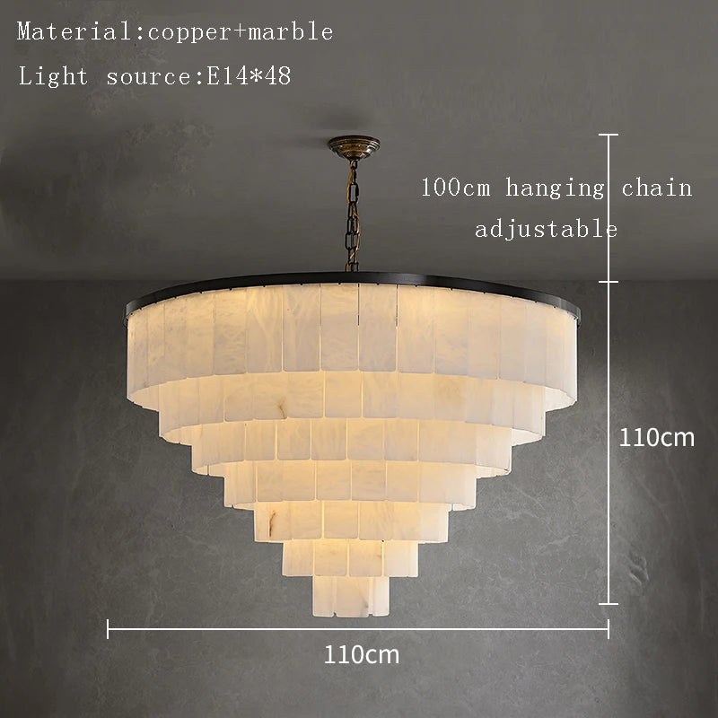 Moonshade Marble Chandelier