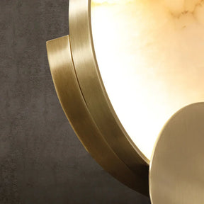 Modern Marble & Brass Light Fixture