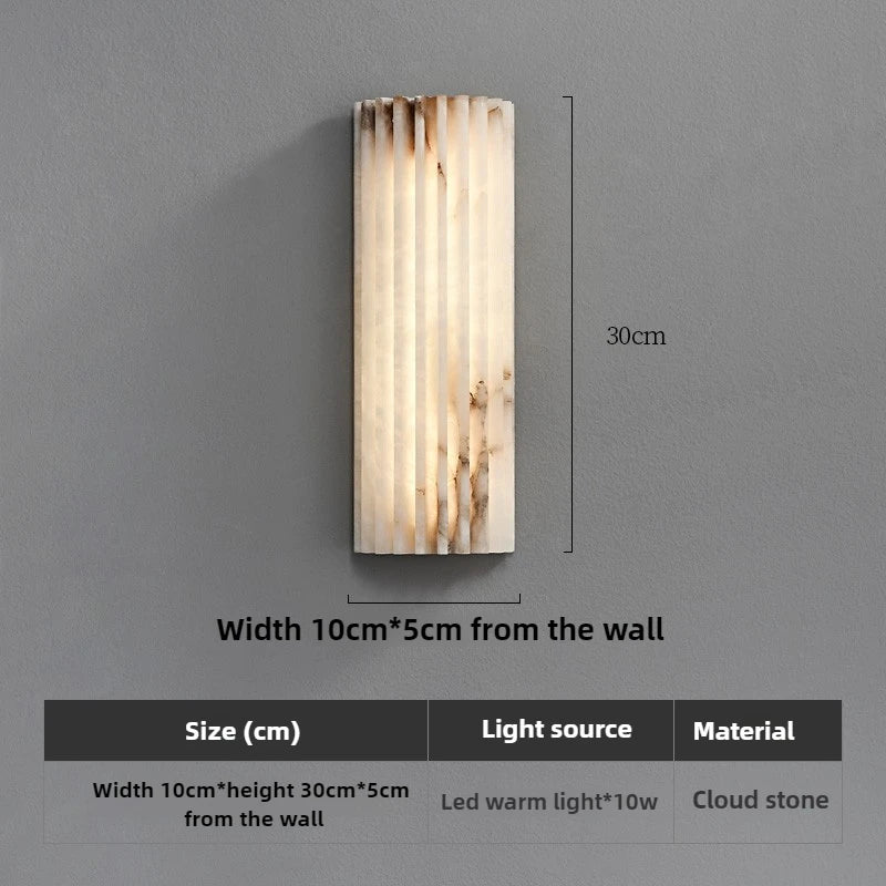 Natural Marble LED Wall Sconce