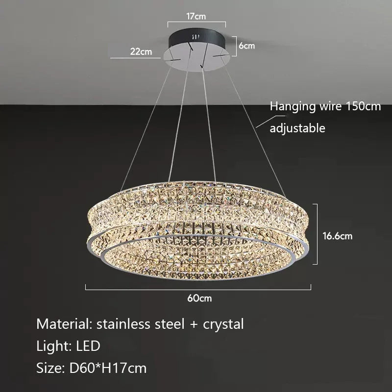 Bacci Modern Crystal Chandelier