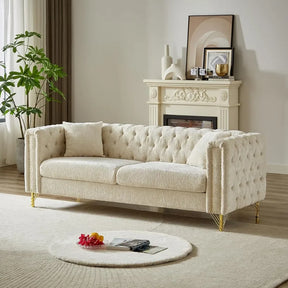 Button Tufted Sofa Couch