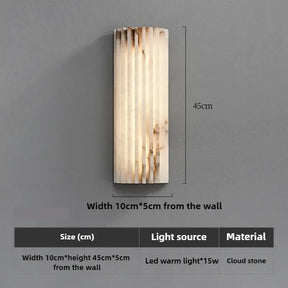 Natural Marble LED Wall Sconce