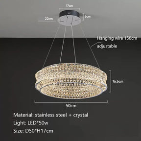 Bacci Modern Crystal Chandelier