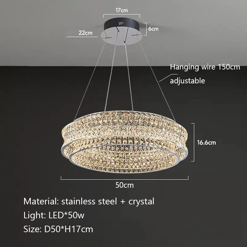 Bacci Modern Crystal Chandelier
