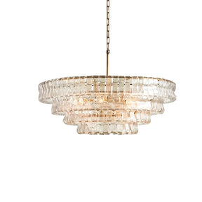 Riviera Vintage French Glass Chandelier