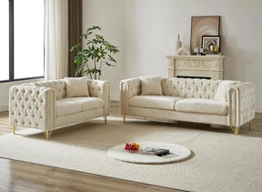 Button Tufted Sofa Couch