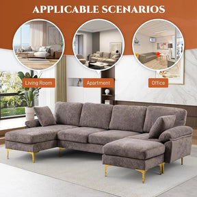 U-Shaped Sectional Sofa Couch